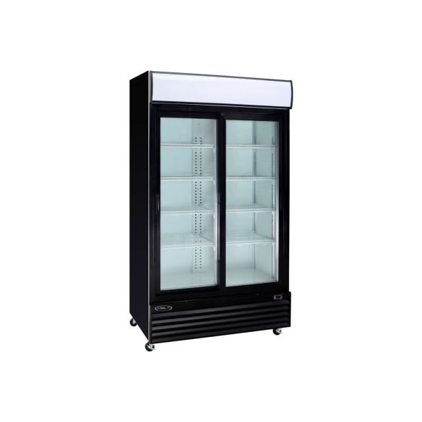 Mvp Group Corporation Kool-It - Refrigerated Merchandiser, 2 Glass Doors, 50 Cu. Ft., Black, 79-1/2"H x 52-3/8"W KSM-50 - main